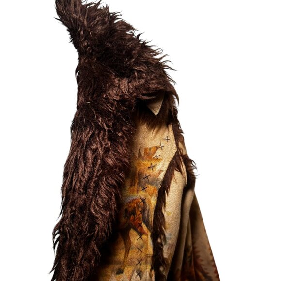 The Trail Of Painted Ponies Womens L Western Faux Suede Fur Lined Jacket Horses - Picture 6 of 11